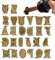Holzverbrennungsstempel, Holzverbrennungs-Alphabet-Stempelset - Holzverbrennungstipps-Branding-Kit - Stempelset für Kupferholz, Schnitzkopfwerkzeuge für Zahlen und Symbole, Brandbuchstaben zum Prägen