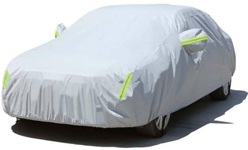 Autoabdeckung Winter für 𝖭𝗂𝗌𝗌𝖺𝗇 Juke Wasserdicht Atmungsaktiv Autoplane Outdoor Autoabdeckung Vollgarage Autoplane Staubdicht Winddicht Schneefest