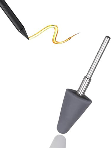 Stylet 2 pointes de rechange pour Kobo Stylus 2 compatible avec Kobo Libra, pour Kobo Sage eReader Pen, pour Kobo Libra 2, pour Kobo Libra Stylo couleur pour Kobo Libra 2 Pen (Gris)