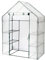 ISOISL Serre en film plastique - Abri de jardin - 4 niveaux - Pour tomates, légumes, fruits, fleurs, jardin, balcon - 143 x 73 x 195 cm - Blanc