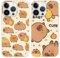 PBNDJVG Kawaii Phone Cases Funny Capybara Case for iPhone 7/iPhone 8/iPhone SE 2022/2020 4.7 Inch, Anime Cartoon Cute Pattern Shockproof Soft TPU Silicone Gel Drop Protection Case for Women Girls