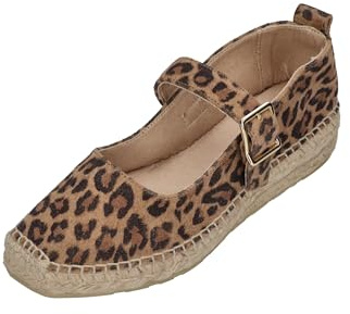 Espadrij L'Originale Damen Ballerinas Ballerine Leo Leopard