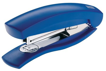 Novus C 2 Heftgerät (25 Blatt Heftleistung, inkl. 200 Heftklammern, für Haushalt und Heimbüro) blau