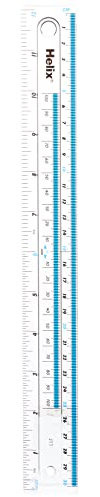 Helix 30.48 cm/30 cm Lineal J11100, transparent