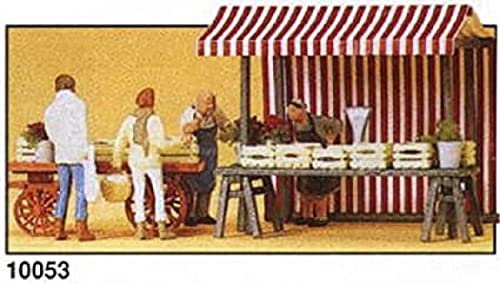 Preiser 10053 H0 Obst- und Gemuesestaende. Fertigmodell