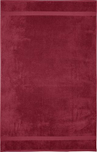 Erwin Müller Badetuch Friedrichshafen 100% Baumwolle Bordeaux Größe 100x150 cm - Premium-Qualität, unvergleichlich saugfähig, hautsympathisch, formstabil (weitere Farben)