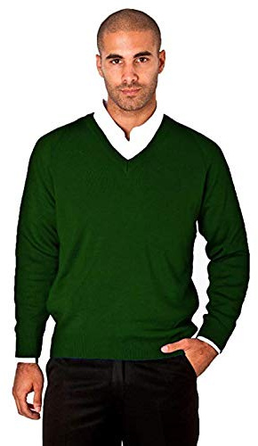 CKL Men's V Neck Knitted Wool Mix Jumper New