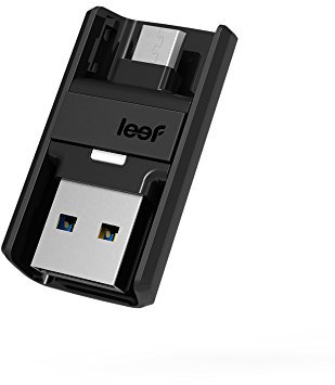 Leef Bridge USB 3.0 16GB Dual USB Flash Drive (black) for Android, Phones, Tablets, Mac, and Windows PC