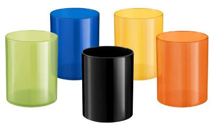 Elami Pot à crayons Jaune