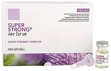 Paul Mitchell Super Strong Hair Lotion Super Strong Complex - kräftigende Pflegebehandlung zur Vorbeugung von Haarbruch, Intensiv-Kur, 12 x 6 ml