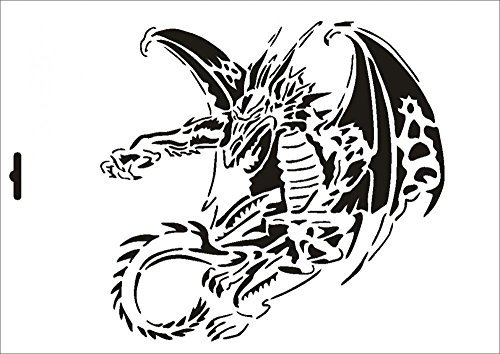 UMR-Design W-073 Dragon Wand/Textilschablone Grösse A3