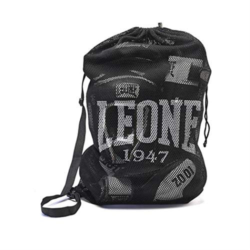 LEONE 1947, Netztasche Sporttasche, Schwarz, Taglia Unica, AC900