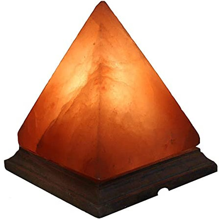 MAGIC SALT LIGHTING FOR YOUR SOUL Lampe de sel pyramid en cristal de sel de l'Himalaya en forme de pyramid