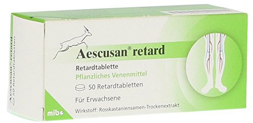 Aescusan retard Retardtabletten Pflanzliches Venenmittel, 50