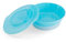 TWISTSHAKE Cuenco con Tapa Alimentación para Bebés de PP y Silicona, Bol sellado, Tazón para Bebé Plato, Vajilla, Sin BPA, 6+ Meses, Azul pastel