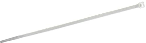 WETEC Kabelbinder naturfarben, 100 x 2,5 mm, Bündel-Ø 25 mm KB 1-20 (Befestigungsbinder Kabelband Montageband Montagebinder Straps Strapse Kunststoffkabelbinder Kabelbinderfuß) (Pack à 100 Stück)