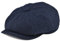BOTVELA Herren 8 stück Wollmischung Ballon- Flatcap fischgrätmuster in Classic 5 Farben Medium Marine