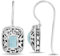 Willowbird Damen-Ohrringe Sterling-Silber 925 Türkis filigranes Quadrat