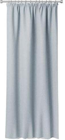 Rollmayer Vorhang 1er mit Uniwersalband MELO C7 Stahlblau140x215 | Fenstervorhang, Blickdicht Gardinen für Schlafzimmer, Kinderzimmer, Wohnzimmer, Fensterdekoration, Hochwertiger Vorhang