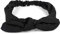 styleBREAKER Damen Haarband einfarbig mit Schleife und Gummizug, Stirnband, Headband, Pinup, Rockabilly, Haarschmuck 04026035, Farbe:Schwarz