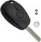 SALPIE Autoschlüssel Gehäuse Schlüssel Gehäuse für 2 Tasten Kompatibel mit Renault Clio Dacia Logan Sandero Duster Express Twingo Modus Kangoo Batterie Inklusive
