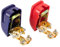 CZC AUTO Quick Release Battery Terminals Clamps Connectors Positive & Negative 12V Battery Quick Disconnect Terminals for Car Caravan Motorhome (Red & Blue), 1 Pair