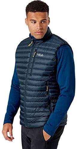 Rab Men's Microlight Vest - Warm Lightweight Down-Insulated Gilet for Trekking & Skiing - Beluga - X-Large
