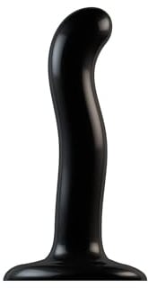 strap-on-me Dildo Punkt P & G | Gebogener Dildo aus 100% Silikon, ultra-glatt, starker Saugnapf, harnischkompatibel, wasserdicht, 4 Größen