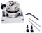ACTOOLS Table de fraisage rotative de 80 mm + mandrin auto-centrage de 65 mm/70 mm + plaque arrière et écrous en T (4 à 5 jours) (table rotative de 7,6 cm + mandrin de 65 mm)