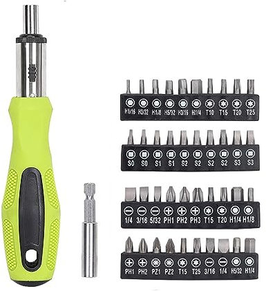 FASTPRO 21-teiliges Ratschen-Schraubendreher-Set, Grün