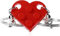2PCS Ensemble Porte-Clés Coeur, Porte Clé Coeur Rouge Petit Porte-Clés Porte Clé Coeur Couple,pour Anniversaire,Garnitures de Sacs De Fête, Récompenses,Articles De Fête,Pendentif,Cadeaux de Décoration