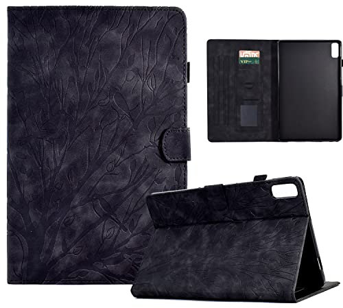 Bxithnr® Funda para Lenovo Tab P11 2nd Gen/Pad Plus 2023 11,5'' TB350FU/TB350XU Tablet PU Cuero, Ultra Delgado Carcasa con Soporte Función y Ranura para Tarjetas Flip Caso Cover - Negro