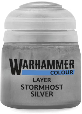 Citadel Games Workshop Stormhost Silver Paint – Wh-Farbe – Schichtmodellfarbe – 12 ml