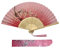 Kibon Folding Fans, Handheld Fans, Hand Fans, Bamboo Fans with Tassel for Birthday Gifts Dancing Cosplay Wedding Party Props Decoration (Light Pink)
