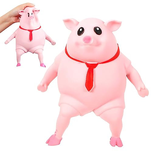 Stressball，EIN Gekritzeltes Leichtlebiges Schwein Anti Stress Spielzeug Schweine-Quetschspielzeug StressbäLle Der Perfekte Anti Stress Spielzeug für Erwachsende