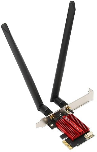 Sonew PCIe WiFi Netzwerkkarte, AX1800 Pro Netzwerkkarte, Professionelle 1800 Mbit/s 5.2 WIFI6 PCIe Gigabit WLAN Karte für HD Video Online Spiele
