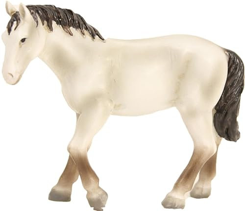 FADEDA Pferd weiß/Höhe:8 cm/handbemalt/detailgetreue Krippen Figuren - Weihnachten Tisch Dekoration Krippe Zubehör