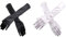 TRKETK 2 Paar Lange Opern Satin Handschuhe für Damen, Abend Opern Handschuhe Satin Ellenbogen Handschuhe 1920er Jahre Stil Abschlussball Handschuhe Weiß und Schwarz für Party Hochzeit Opern(55 cm)