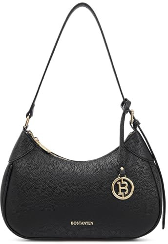 BOSTANTEN Damen Henkeltaschen Klein Handtaschen Schultertasche für Frauen Shopper Tasche Schwarz
