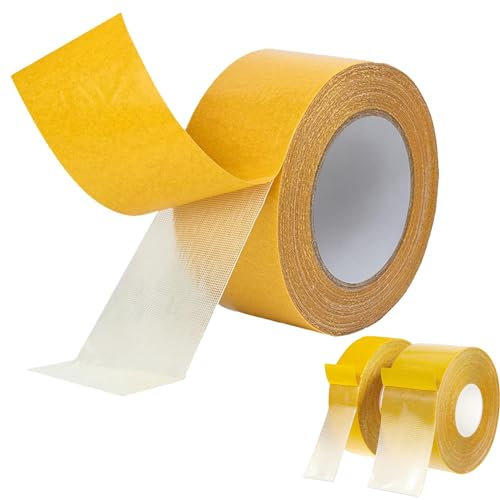 dfgsxifc NEW 1.18’’ x 66FT Halozap Tape - Strong Adhesive Double-Sided Gauze Fiber Mesh Tape, Mirajanes Adhesive Double-Sided Gauze Fiber Mesh Tape, Double Sided Tape Heavy Duty (1.18in x 66FT)