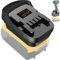 Adapter for Metabo 18 V, for Dewalt 20 V for Milwaukee 18 V battery converter to for Metabo tool, replacement for Metabo battery packs 685050000 625549000 Li tool battery