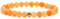 Echtes Oranger Aventurin Edelstein Armband mit 6mm Perlen - verschiedene Längen - Heilstein Schutzstein Talisman Glücksbringer Geschenk (Orang. Avent., 14CM)