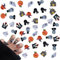 Halloween Nail Art Charms, 100 Pcs Castle Ghost Pumpkin Cat 3D Gems Cute Jewels Decorations for Women Girls DIY Jewelry Making (Multi-colored)