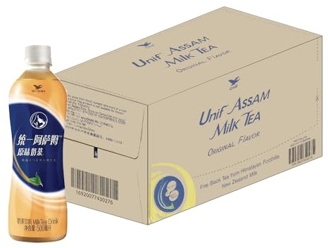 Unif Premium Assam Milk Tea 500ml – Authentic Creamy & Smooth Tea Beverage, Ready-to-Drink, Convenient & Portable (Pack of 15)