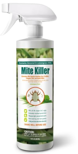 EcoVenger Mite Killer Spray (480 ml), Kills Dust Mites, Scabies, Bird Mites, Chiggers, Poultry Mites, Spider Mites for Residential, Plant, Animals & Birds, Plant-Based Child and Pet Safe