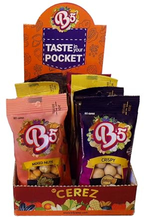 Babay Nuts Gemischte Box - Crunchy Bites Box | 16 Pack | 480 gramm | Box der Freude (16 Pack)