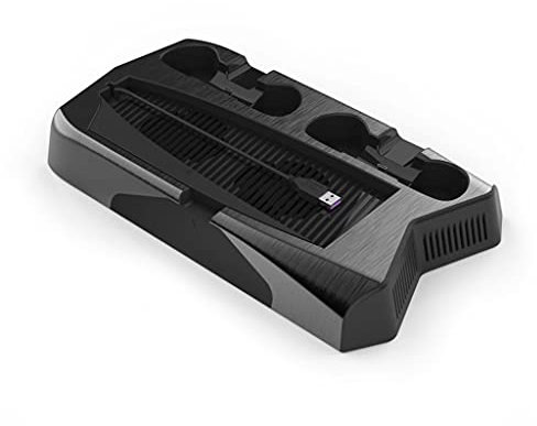 GAOFESA Console Ventola di Raffreddamento 3000RPN Supporto di Ricarica Multifunzionale Per Host Viene Fornito Con 16x Game Disc Storage Rack