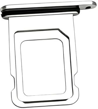 Sim Tray Compatible With iPhone 17 Pro Max Single Card Holder Silver