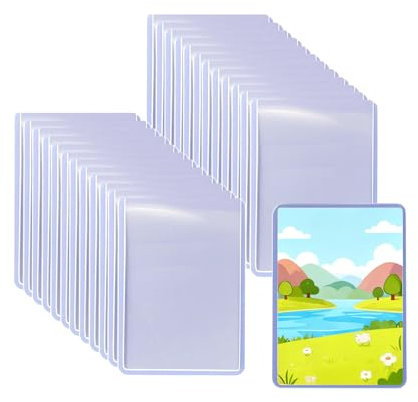 Top loaders Clear Hard Card 35pt Sleeves Compatible with Pokemon, 3 x 4 Thick Rigid Hard Card Sleeves for Baseball, Football, MTG, Yugioh(25 Pack)