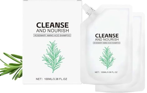 Rosmarin Shampoo - Sanftes Rosmarin Shampoo gegen Haarausfall bei Dünnem Haar und Fettiger Kopfhaut, Für Volumen und Gesunde Kopfhaut bei Frauen & Männern (2PC, 200ml)